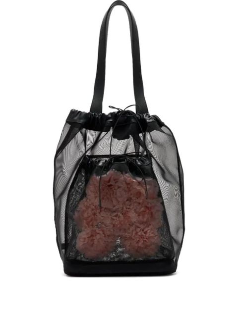 Simone Rocha sheer tote bag - Black - zdjęcie produktu nr 1