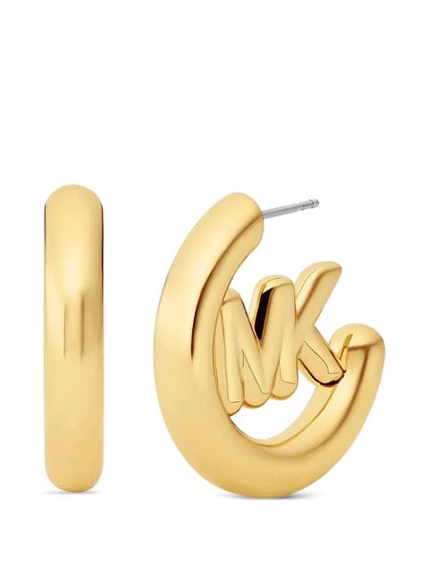Michael Kors logo-hoop earrings - Gold - zdjęcie produktu nr 2