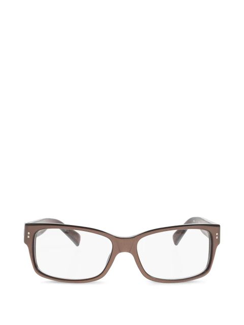 Jacquemus rectangle-frame glasses - Brown - zdjęcie produktu nr 1