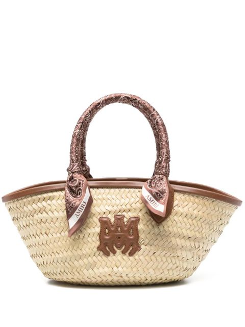 AMIRI MA raffia tote bag - Neutrals - zdjęcie produktu nr 1