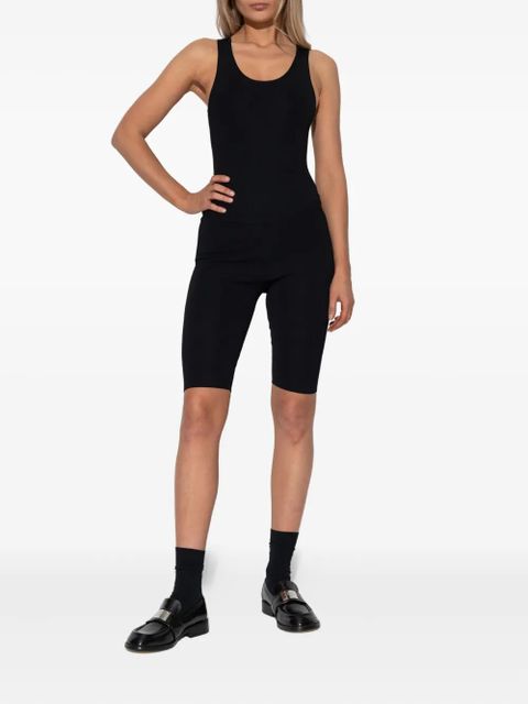 ENTIRE STUDIOS ribbed playsuit - Black