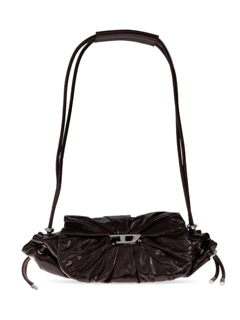 Diesel pleated clasp tote bag - Brown - zdjęcie produktu nr 1