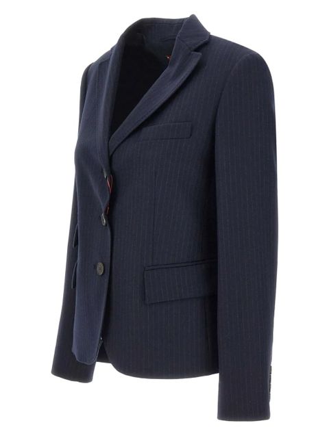 Max Mara pinstripe button blazer - Blue