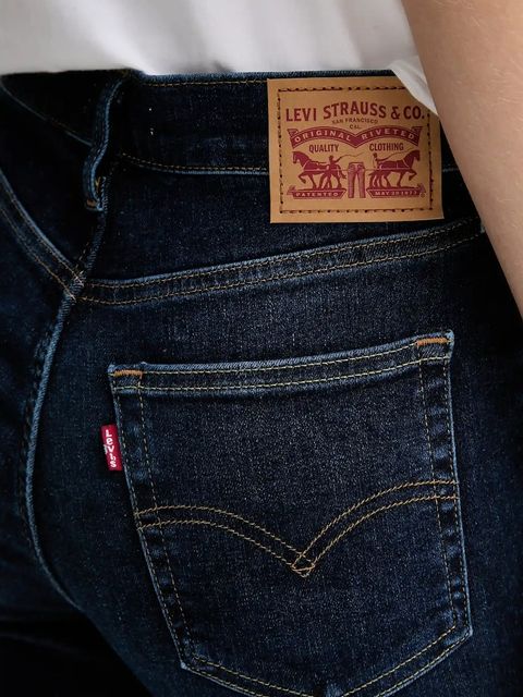 Levi's jeansy 720 HIRISE SUPER SKINNY damskie kolor niebieski 52797.0393