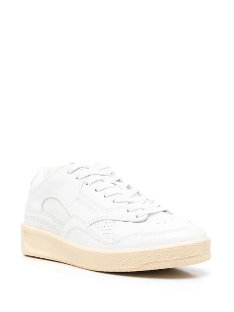 Jil Sander debossed-logo low-top sneakers - White - zdjęcie produktu nr 2