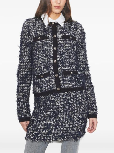 Tory Burch Kendra tweed button cardigan - Blue - zdjęcie produktu nr 2