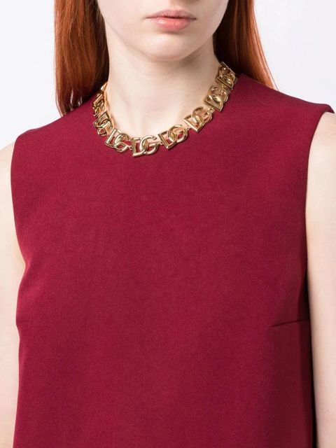 Dolce & Gabbana logo choker necklace - Gold - zdjęcie produktu nr 2