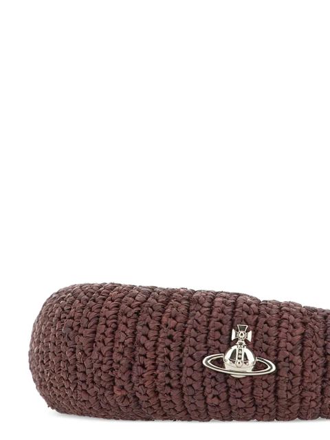 Vivienne Westwood Orb-plaque headband - Brown