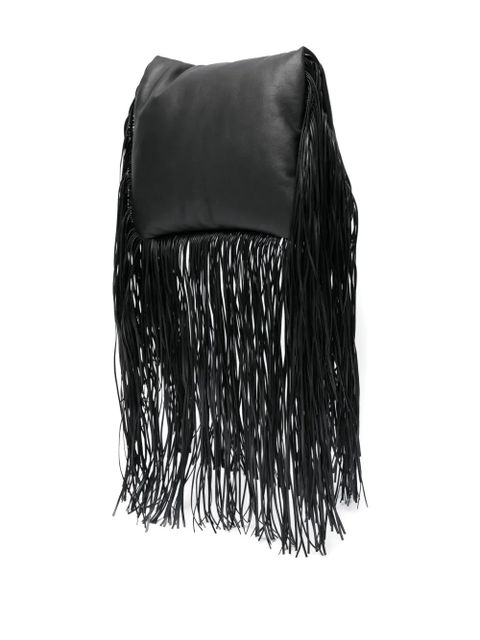 Sportmax fringed clutch bag - Black
