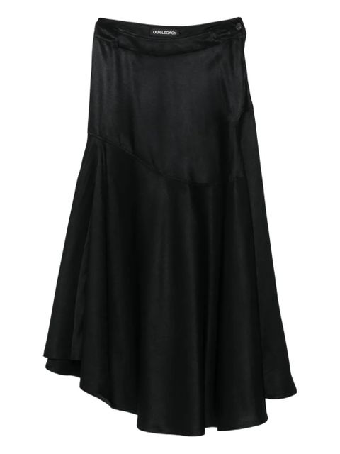 OUR LEGACY Waltz asymmetric skirt - Black