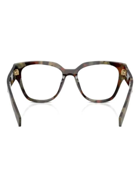 Prada Eyewear PR C06V patterned glasses - Brown