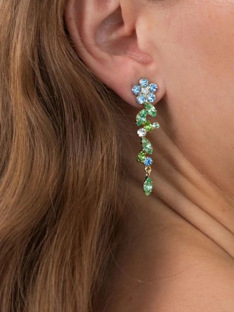 Jennifer Behr Jasmina floral-motif drop earrings - Gold