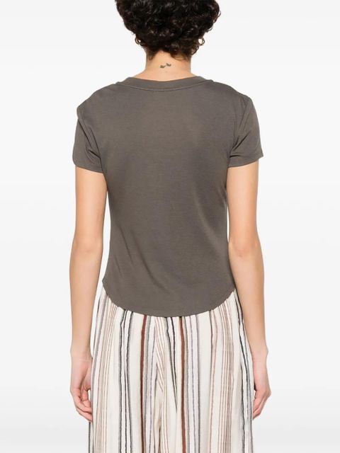 Eleh round neck T-shirt - Brown