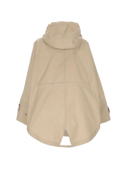 Moncler buttoned hooded drawstring coat - Neutrals - zdjęcie produktu nr 2