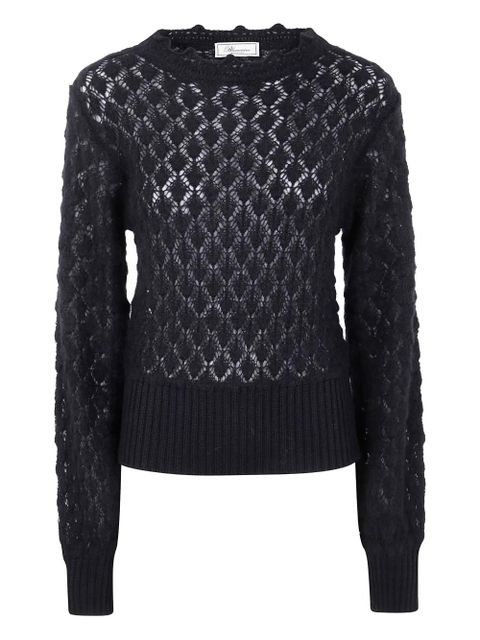 Blumarine open-knit sweater - Black - zdjęcie produktu nr 1