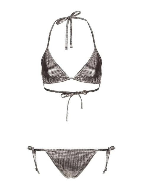 Balmain tie triangle bkini set - Silver - zdjęcie produktu nr 1