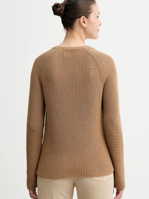 Marc O'Polo sweter bawełniany damski kolor beżowy lekki 508605960097