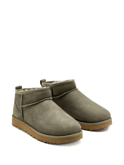 UGG Classic Ultra Mini suede boots - Green - zdjęcie produktu nr 2