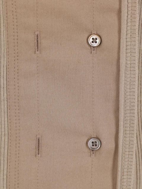 LEMAIRE ribbed scarf top - Neutrals