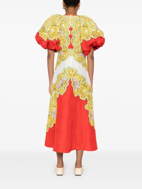 ALEMAIS Sierra midi dress - White