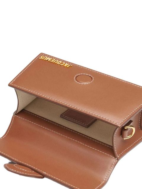 Jacquemus The Bambino contrast-stitch shoulder bag - Brown