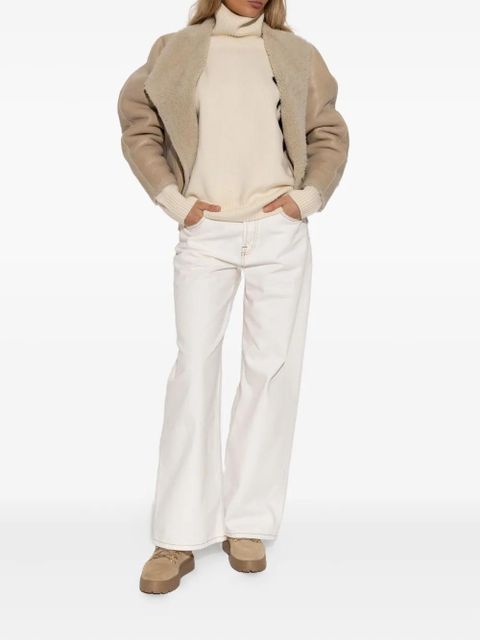 BOGNER lace-up shearling boots - Neutrals