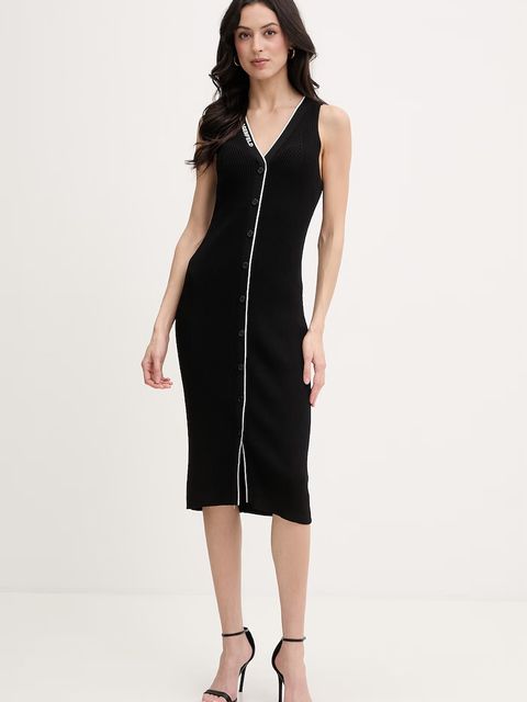 Karl Lagerfeld sukienka z wiskozą - zdjęcie produktu nr 2