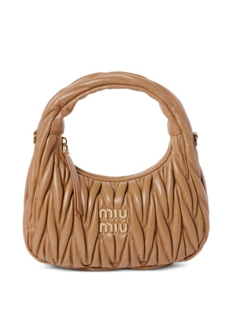 Miu Miu Wander matelassé nappa leather bag - Neutrals - zdjęcie produktu nr 1
