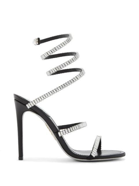 René Caovilla Cleo crystal-embellished sandals - Black - zdjęcie produktu nr 1
