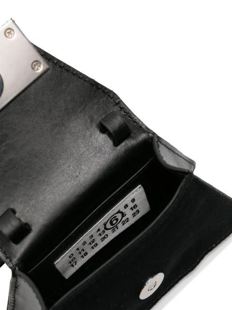 MM6 Maison Margiela numbers-plaque mini bag - Black