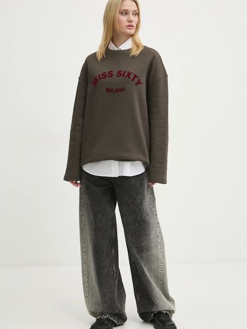 Miss Sixty koszula bawełniana 0 damska kolor biały regular z kołnierzykiem klasycznym 6L3XJ2380000