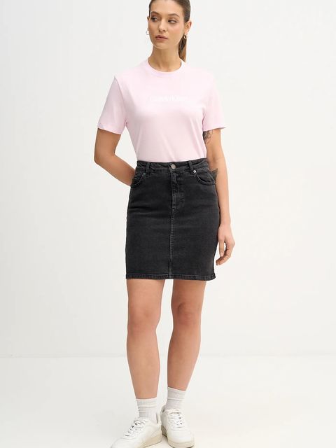 Calvin Klein Jeans t-shirt bawełniany damski kolor różowy LV047E821G - zdjęcie produktu nr 2