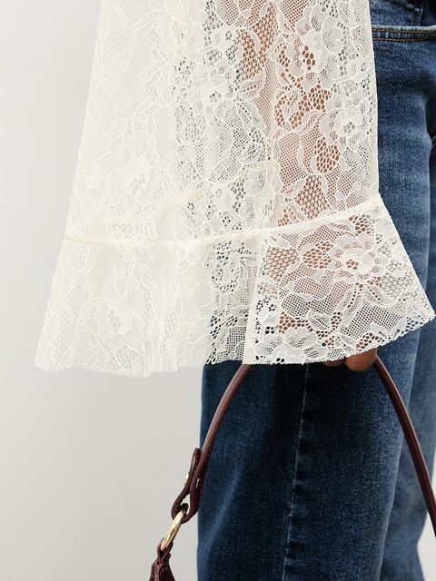 Answear.LAB bluzka damska kolor beżowy w kwiaty