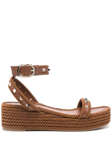 Valentino Garavani 45mm Rockstud espadrilles - Brown - zdjęcie produktu nr 1