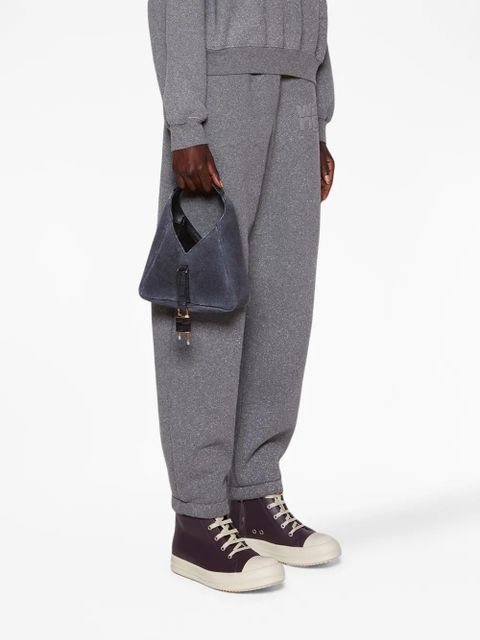 Givenchy mini G-Lock denim shoulder bag - Black