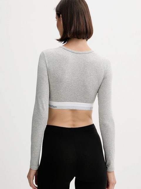 Calvin Klein Underwear longsleeve kolor szary LV00QF8600 - zdjęcie produktu nr 2