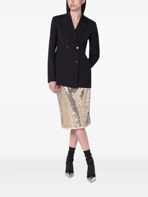 Sportmax double-breasted jacket - Black