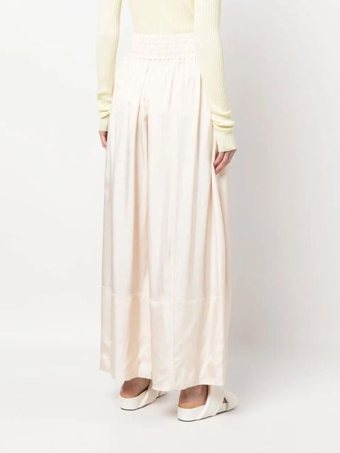 Jil Sander pressed-crease palazzo pants - Neutrals