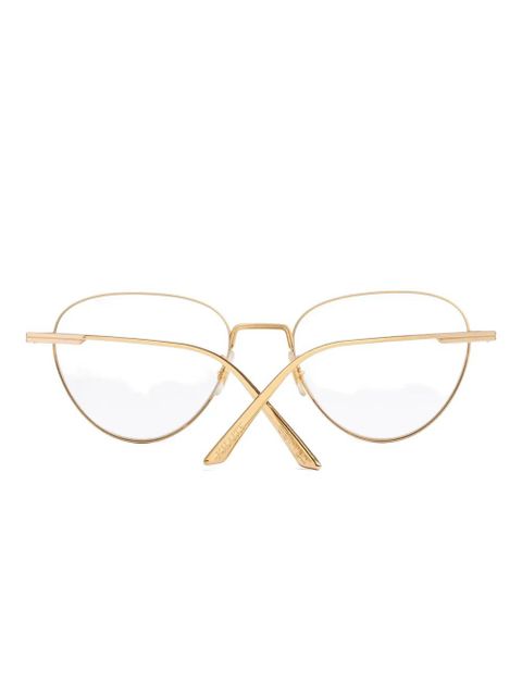 KHAITE oval-frame glasses - Gold