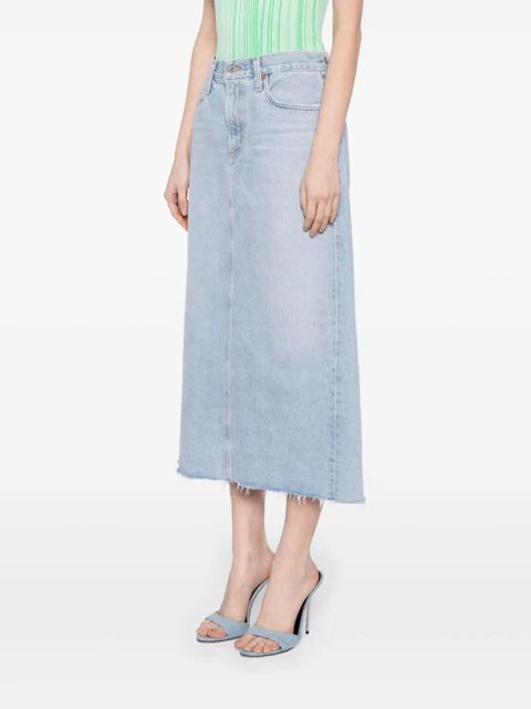 AGOLDE Della high-rise denim skirt - Blue - zdjęcie produktu nr 2