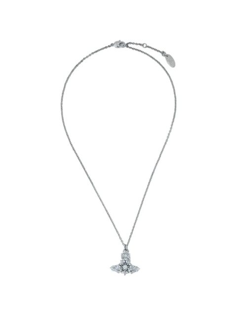 Vivienne Westwood crystal-embellished pendant necklace - Silver - zdjęcie produktu nr 1