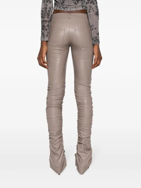 MISBHV Nirvana ruched skinny trousers - Grey