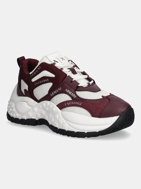 Armani Exchange sneakersy damskie kolor bordowy XDX120 XV708 MZ134 - zdjęcie produktu nr 1