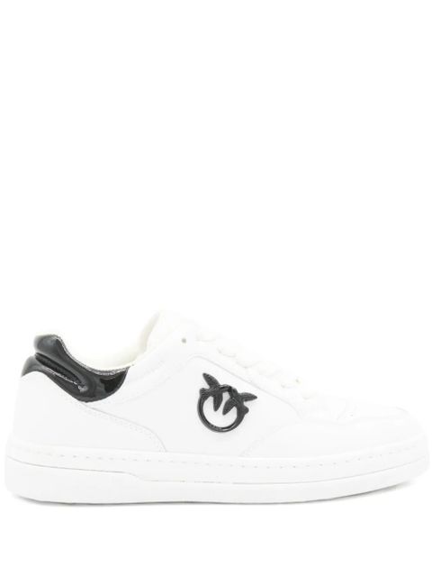 PINKO logo-plaque leather sneakers - White - zdjęcie produktu nr 1