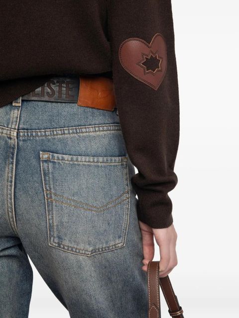Zadig&Voltaire Cici heart-patch sweater - Brown