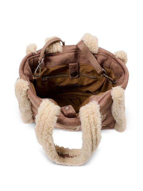 MC2 Saint Barth embroidery faux-fur bag - Brown