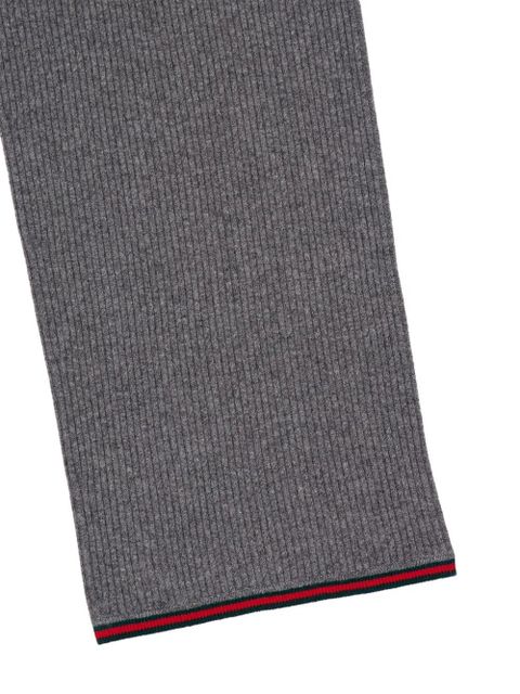 Gucci felted knit straight trousers - Grey