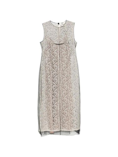FENDI lace midi dress - Neutrals - zdjęcie produktu nr 1