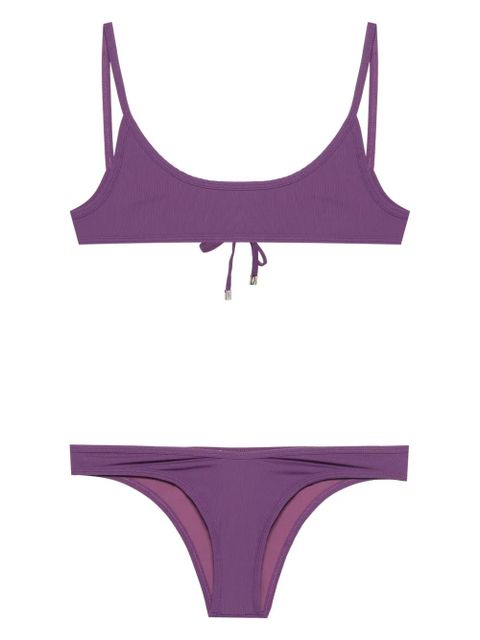 The Attico fine-ribbed bikini - Purple - zdjęcie produktu nr 1