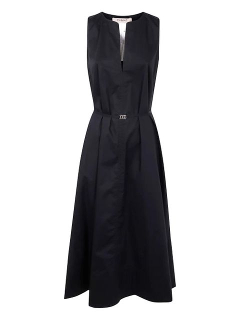 TWINSET belted sleeveless dress - Black - zdjęcie produktu nr 1